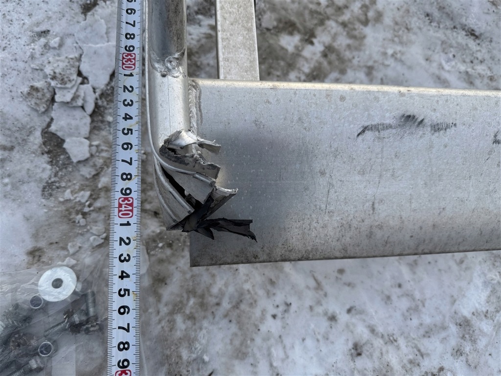 фото №13, Багажник крышный 150 kg mts лестница vw crafter ii 2 man tge 17-26 rok