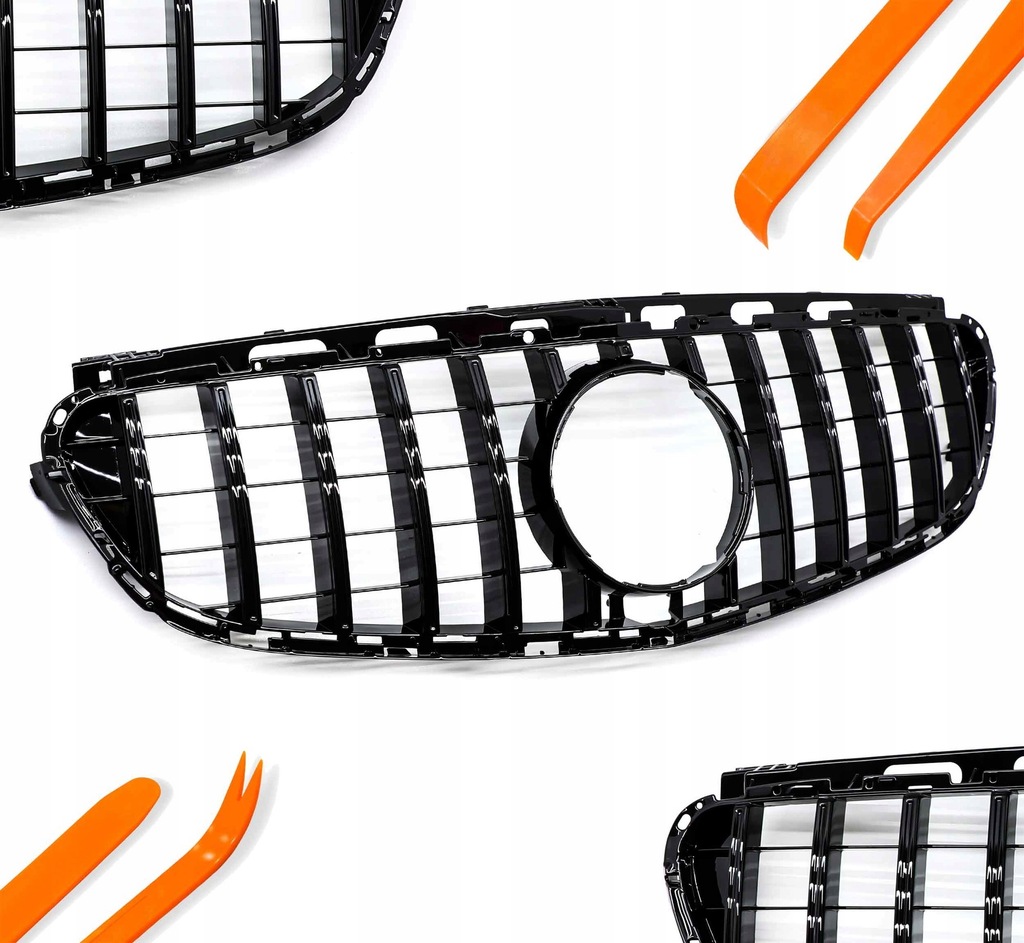 фото №1, Решётка радиатора решётка радиатора mercedes db e w212 13-15 чёрный блеск gtr style