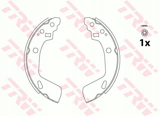 фото №1, Trw gs8818 гальмівні колодки гальмівні задня suzuki swift iv