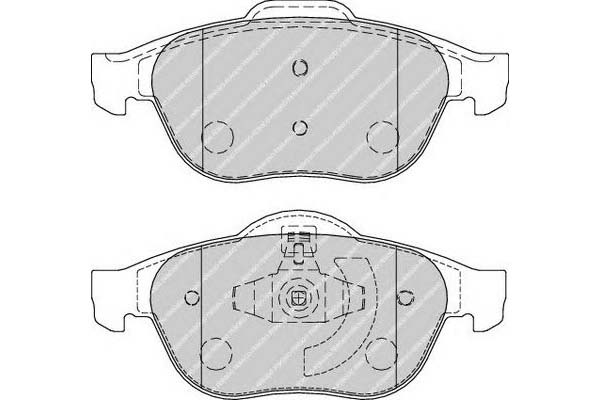 фото №2, Ferodo fdb1865 набір гальмівних колодок гальмівних, гальма дискові