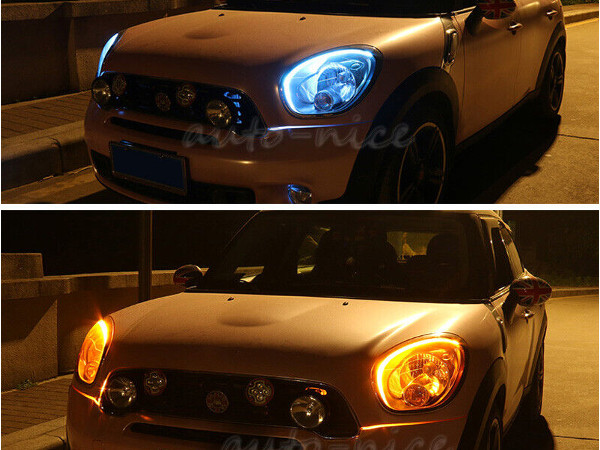 фото №9, Лента свет дневные drl led плавающий динамический поворотник 60cm