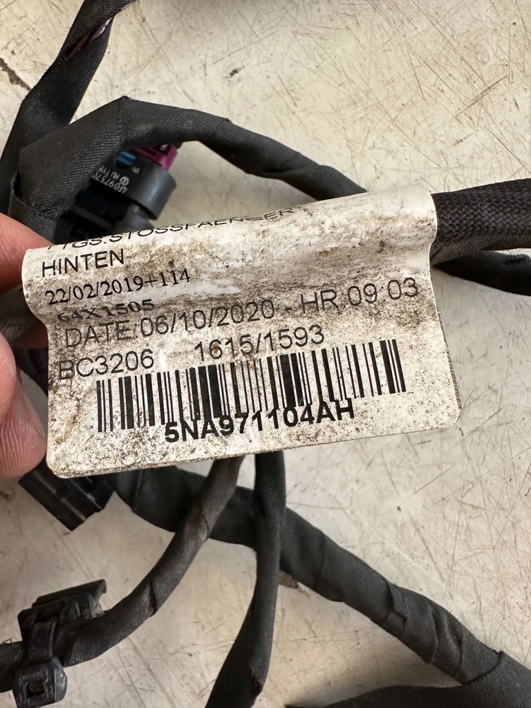 фото №7, Volkswagen tiguan ii джгут трубопровід pdc бампера задня 5na