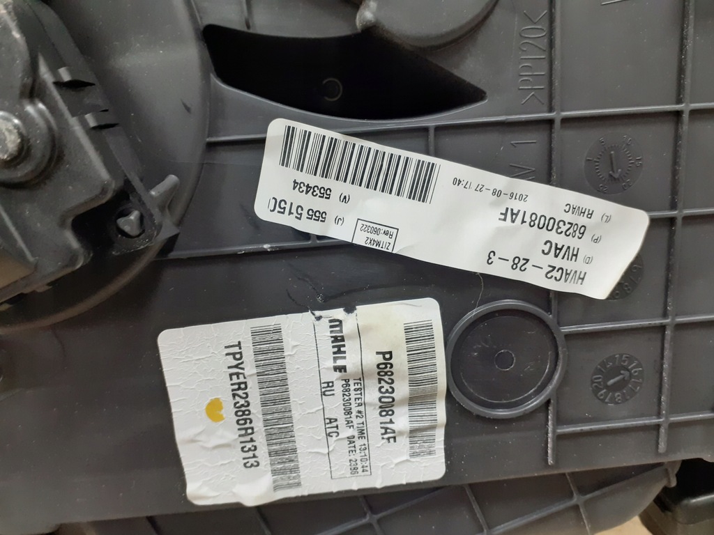 фото №4, Chrysler pacifica 2016-20 отопитель задняя