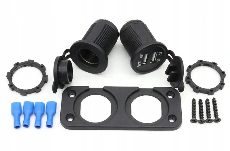 фото №15, Панель do надстройка зарядное устройство 2x usb 3,1a + разъём прикуривателя автомобильные