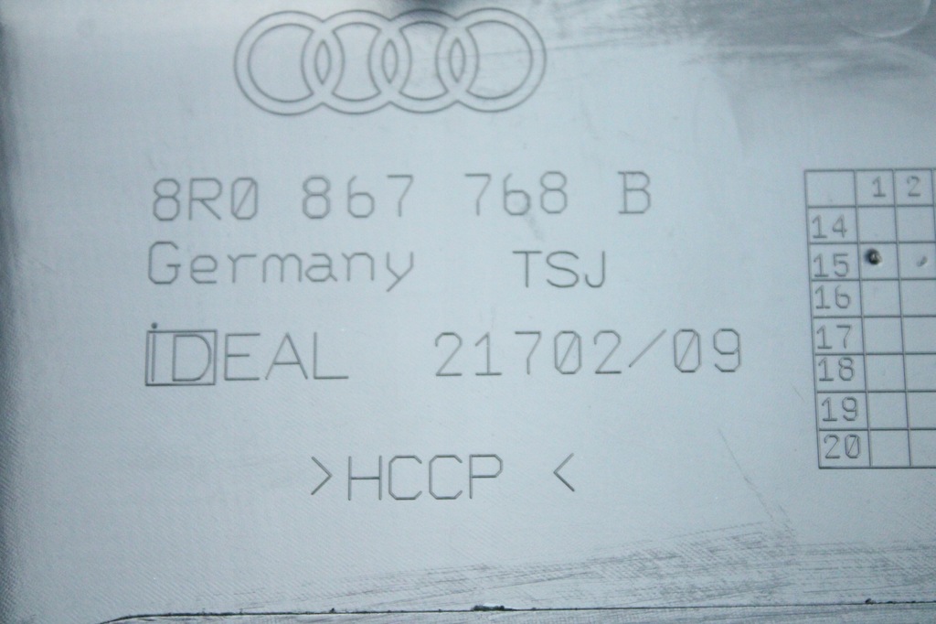 фото №9, Оригінальна захист обшивка поріг правий задня audi q5 8r 8r0867768b