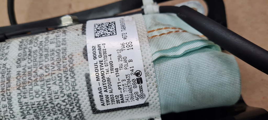 фото №5, A6 c7 4g подушка сиденье подушка безопасности левая 4g8880241b a7 4g