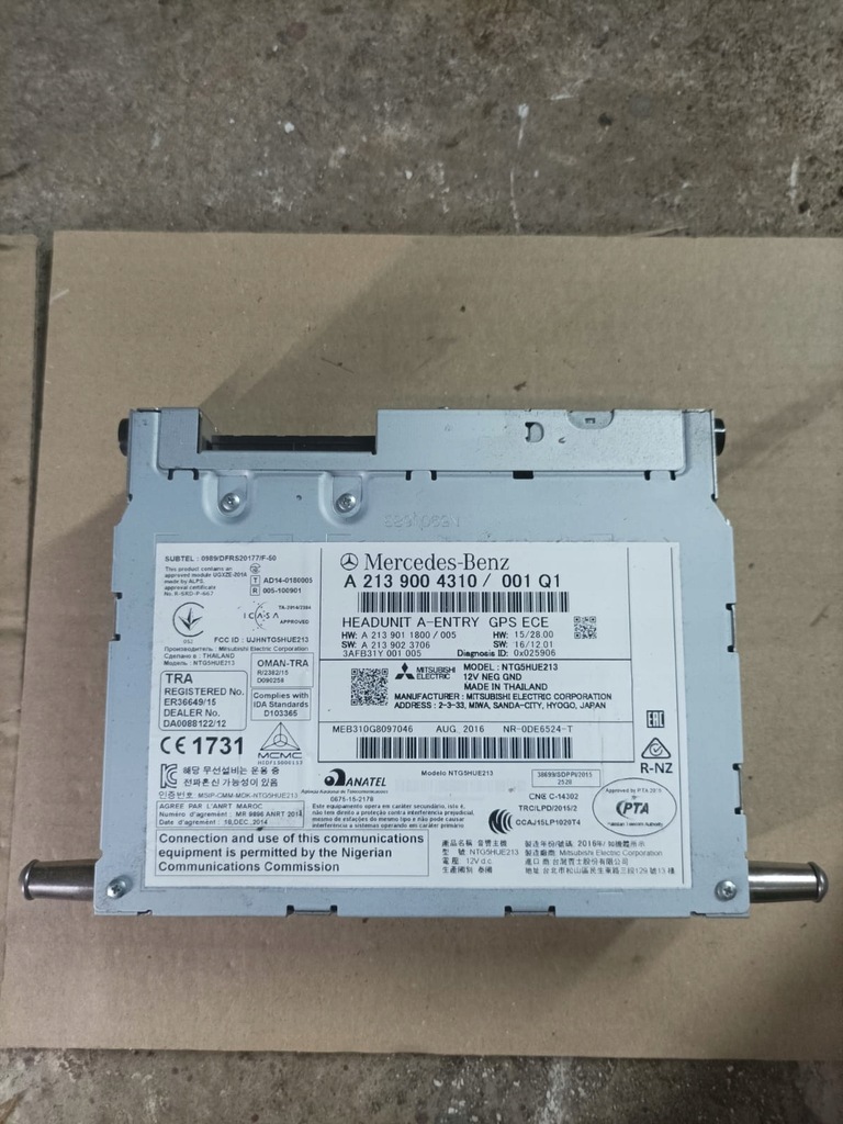 фото №1, Радио навигация gps головное устройство mercedes e-klasa w213