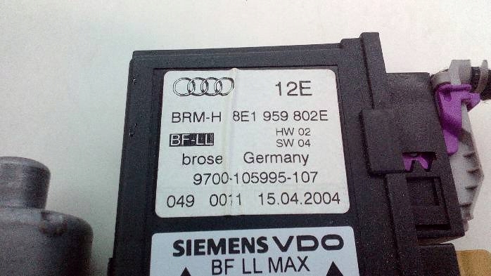 фото №6, Моторчик скло правий перед audi a4 b6 8e1959802e