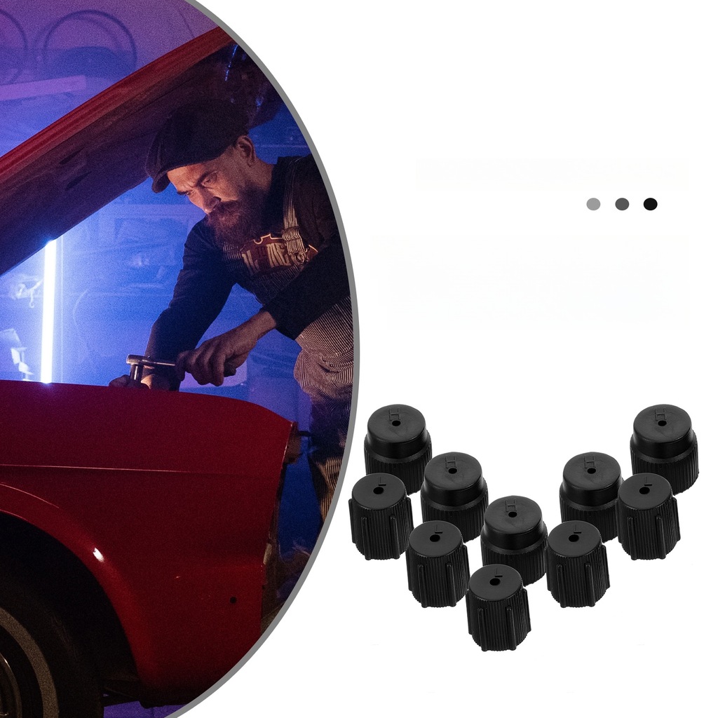 фото №14, 10 szt. wysokiego i низького тиску ac ковпачки клапан кондиціонера транспортного засобу