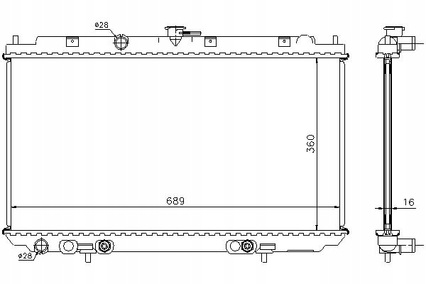 фото №11, Радіатор двигуна nissan almera n16 00- 1.8 i 16v