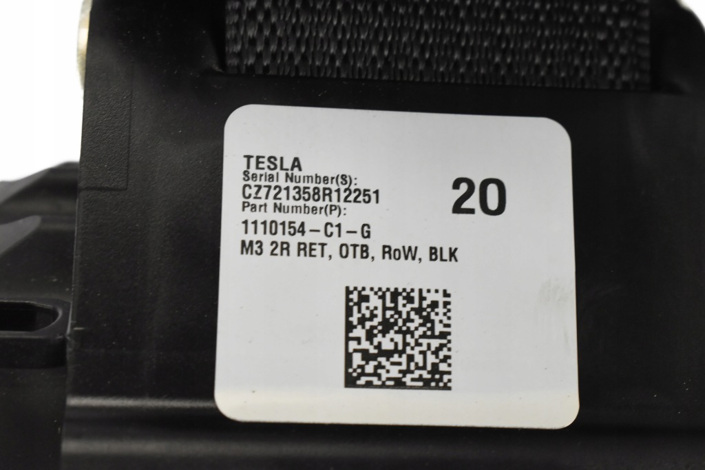 Ремінь безпеки лівий правий задній 1110154-c1-g tesla model 3 в Україні