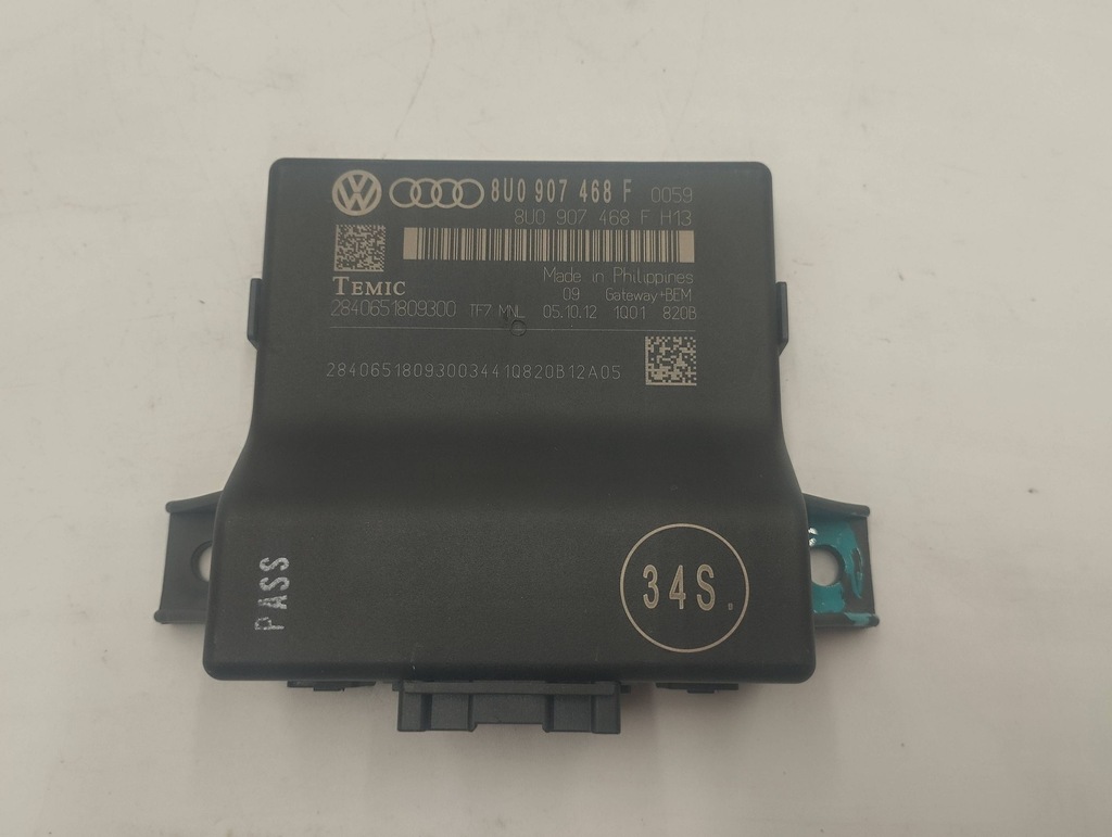 фото №1, Audi a1 модуль керування шлюз 8u0907468f