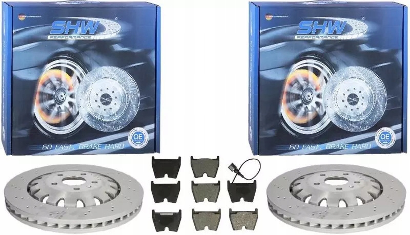 фото №1, Shw тормозные диски+ тормозные колодки перед audi tt rs 370mm