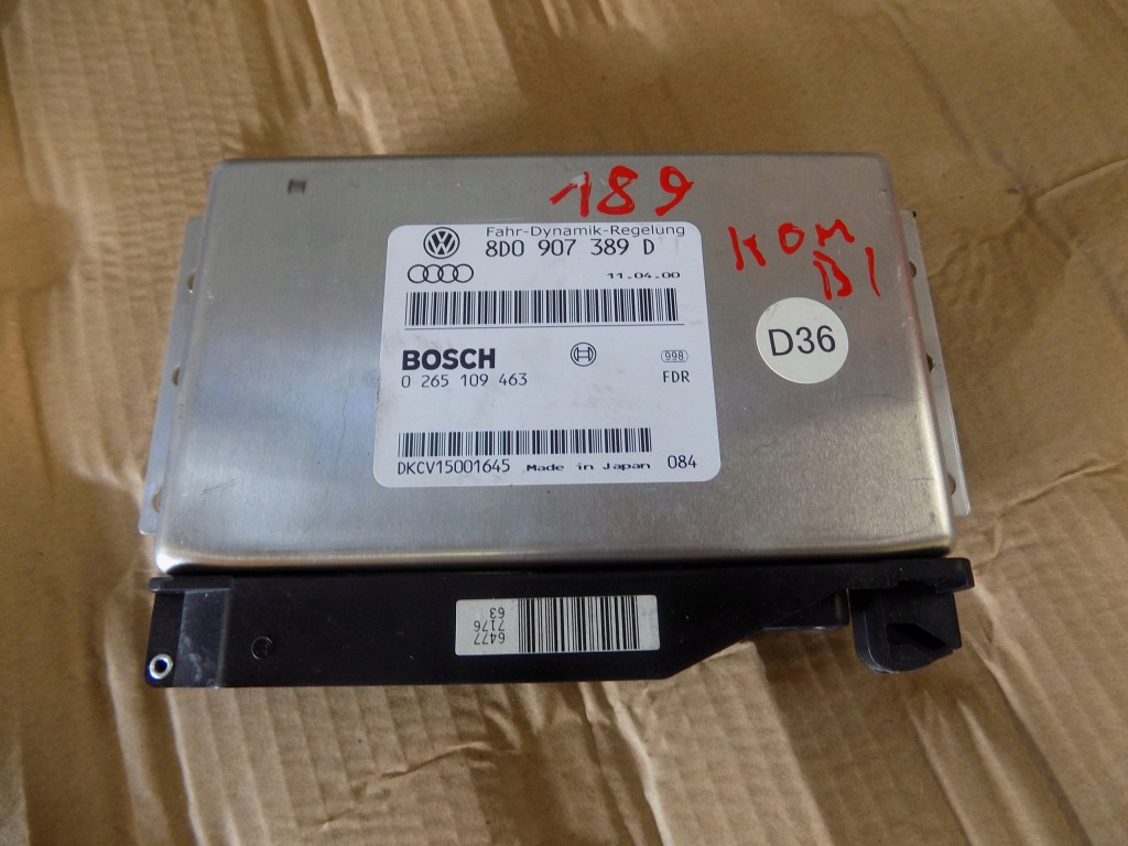 фото №1, Audi a6 c5 97- блок управления esp 8d0907389d