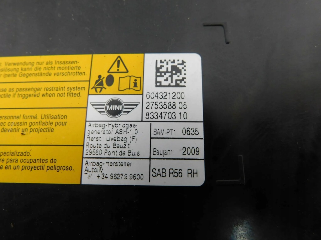 фото №2, Подушка сиденье правая mini cooper r56