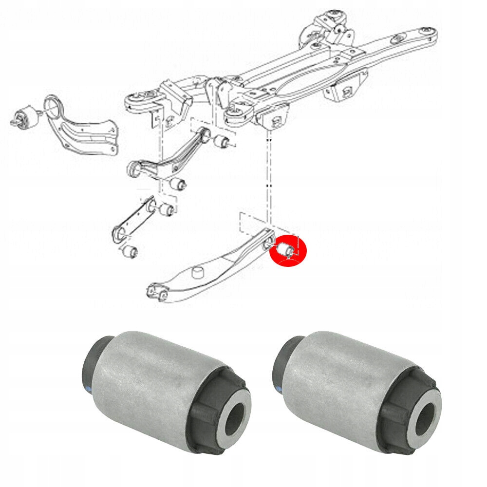фото №1, 2x втулка важеля задня fiat croma 194 поперечний
