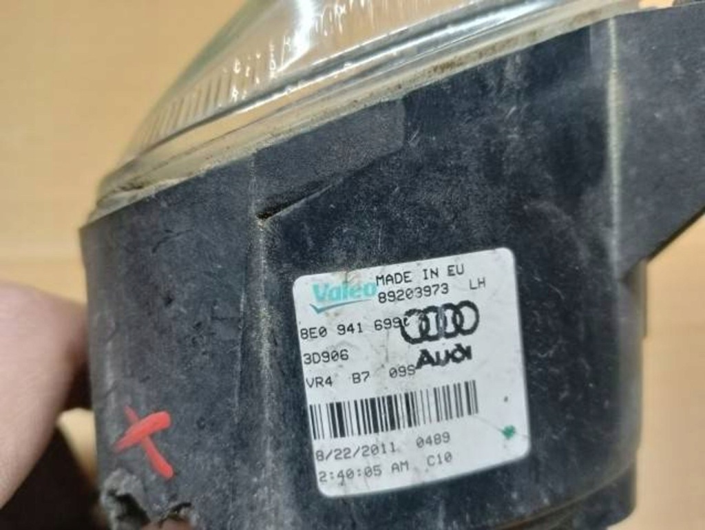 фото №7, M31 противотуманная фара перед левый audi a4 b6 8e0941699