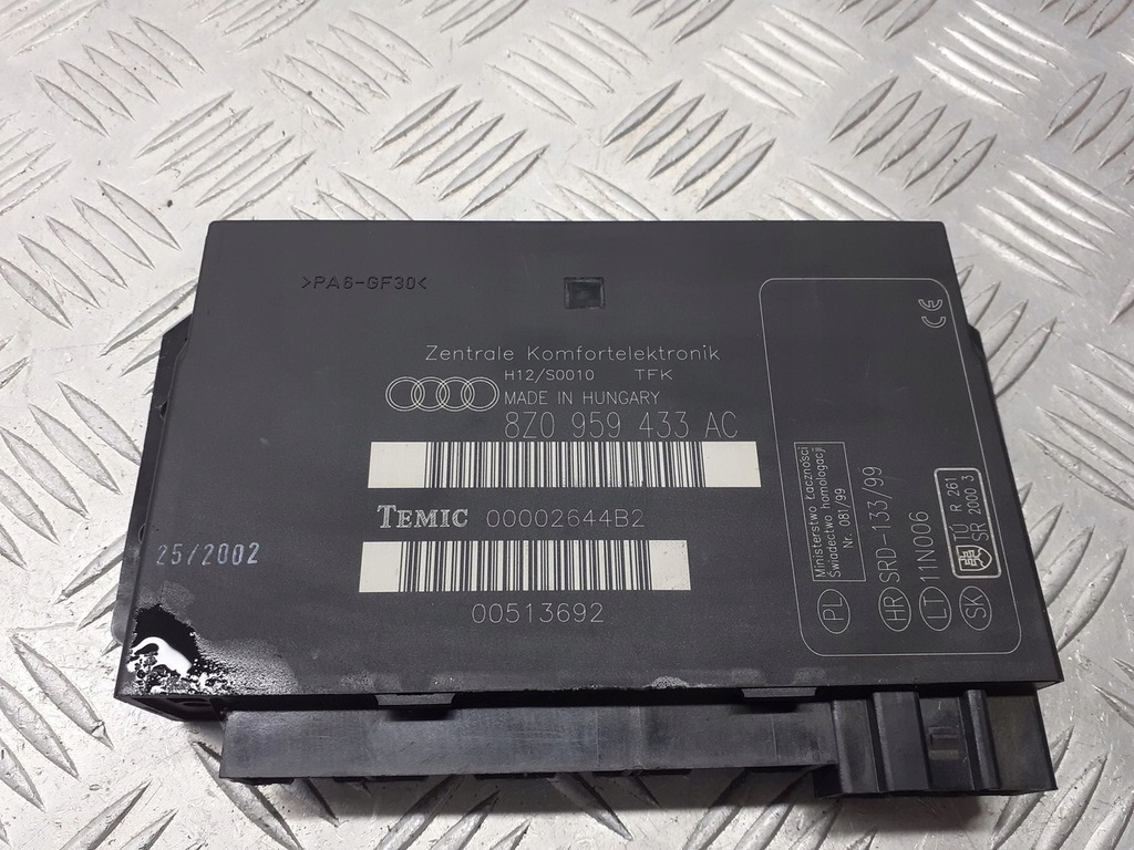 фото №1, Модуль комфорту audi a2 1.4 tdi 8z0959433ac