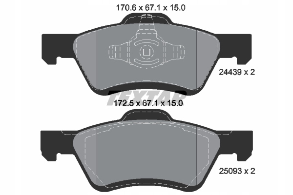 фото №2, Тормозные колодки тормозные textar 2443901