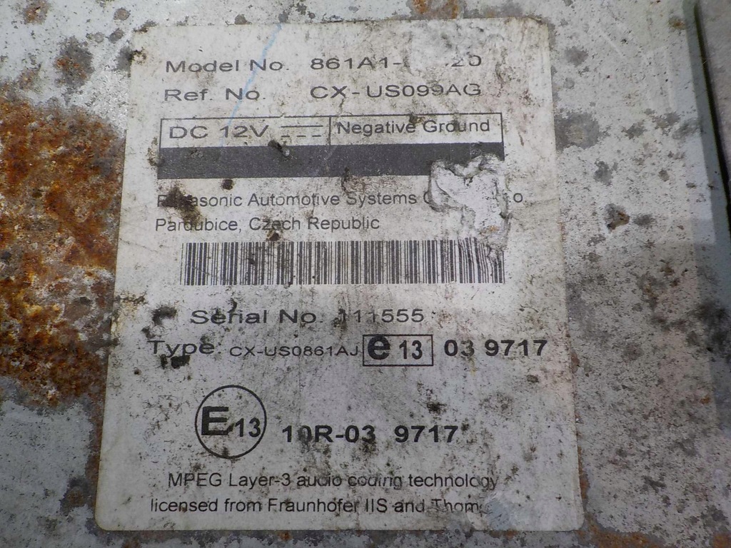 фото №5, Toyota verso 10r модуль мультимедийный 861a1-0f