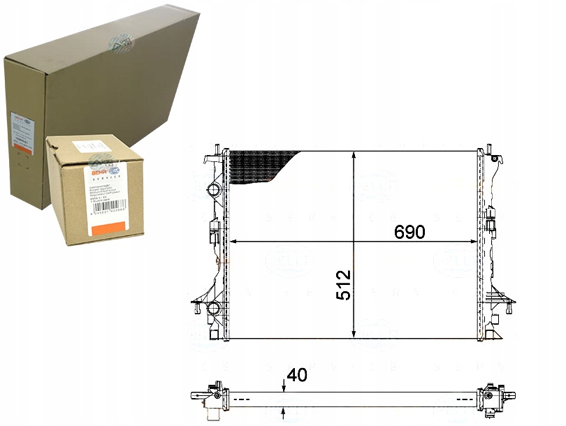 фото №1, Радіатор wody renault espace iv 2.0 dci jk03. jk