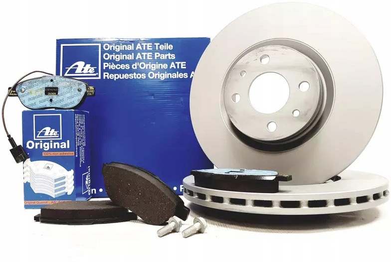 фото №1, Ate гальмівні диски+ гальмівні колодки перед fiat bravo ii stilo 284mm