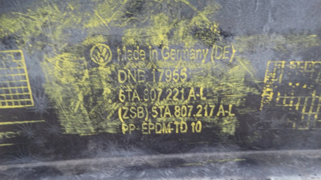 фото №9, Бампер перед 5ta807221a vw touran ii ксенон 6pdc