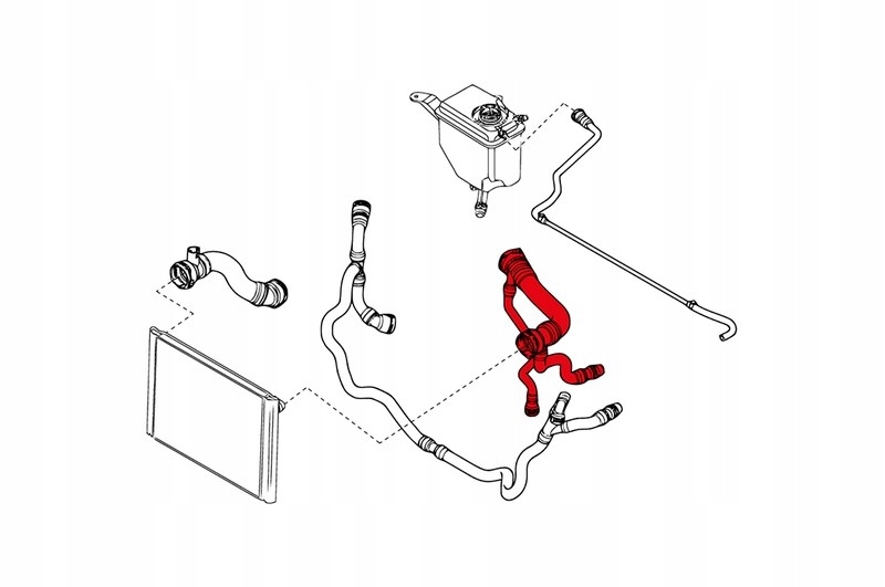 Шланг радіатора bmw 5 x5, 17127546064 Недорого