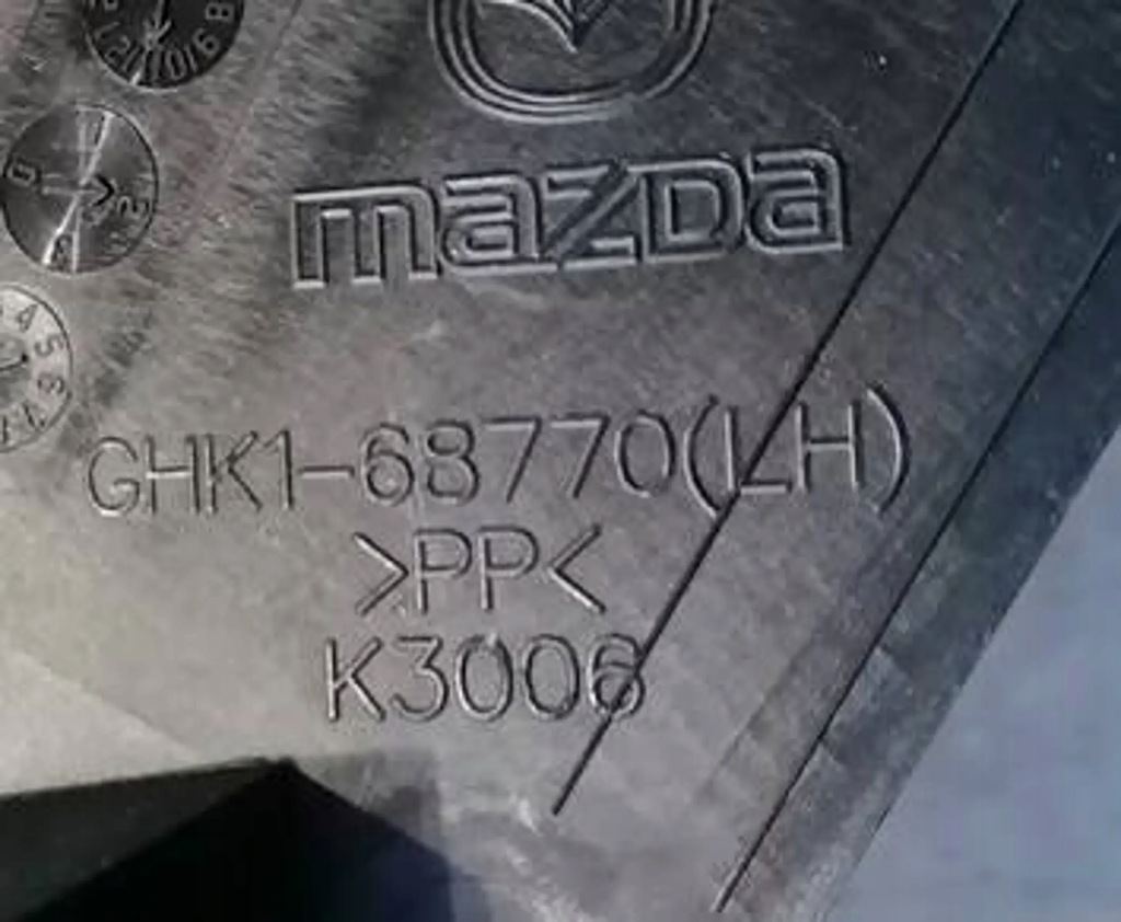 фото №2, Mazda 6 gj - захист поріг стійка ліва ghk1-68770