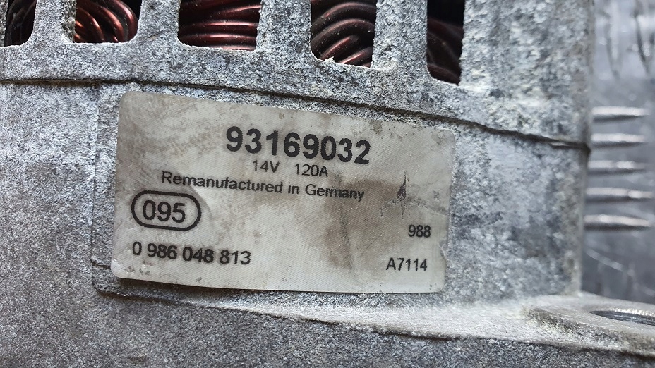 фото №2, Opel astra h vectra c zafira b генератор 1.9 cdti