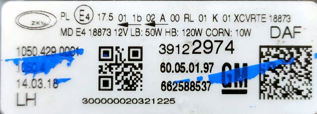 фото №11, Лампа передняя левая opel insignia b full led zkw