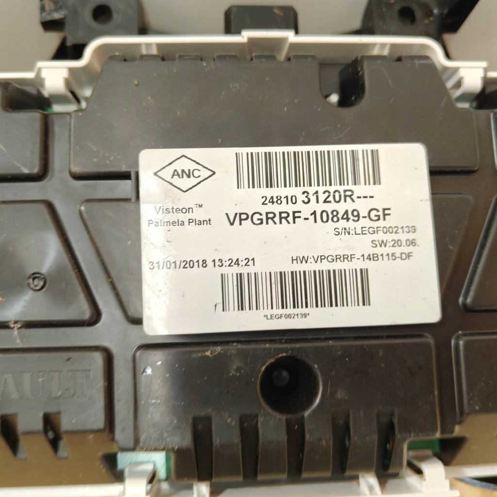 фото №8, Лічильник прилади renault clio iv lift 248103120r