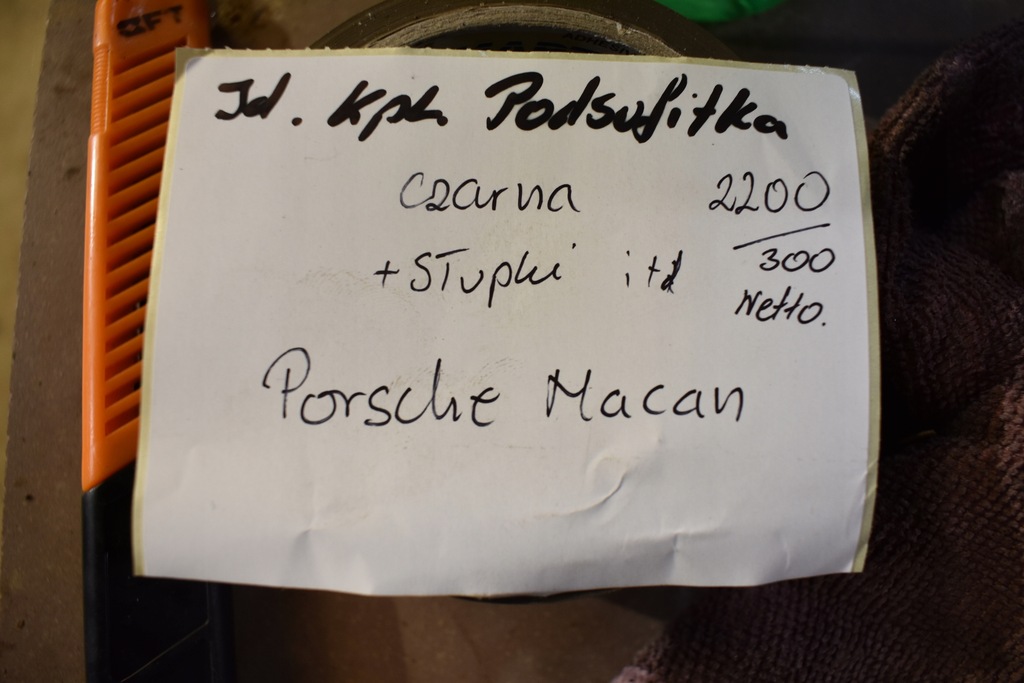 фото №5, Idealna kpl. стеля czarna стійки ручки лампа porsche macan 1