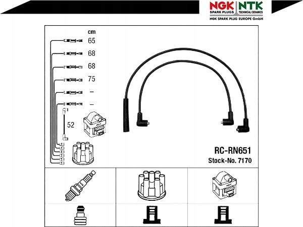фото №2, Набір трубопровід запалювання ngk 7170