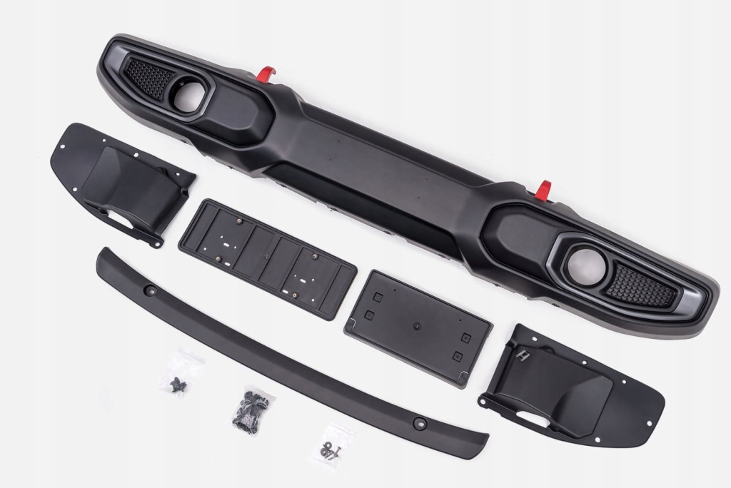 фото №10, Jeep wrangler jl 2018+ бампер передний пластиковый rubicon bez pdc 6bu44rxf