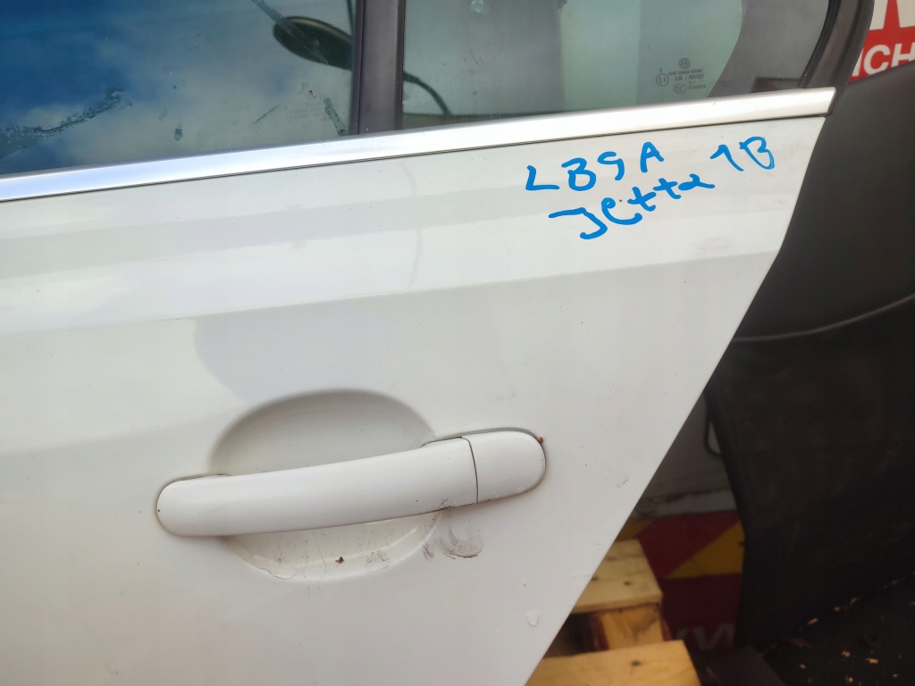 Двері лівий задній ліва задні volkswagen jetta vi lb9a Зі Шроту