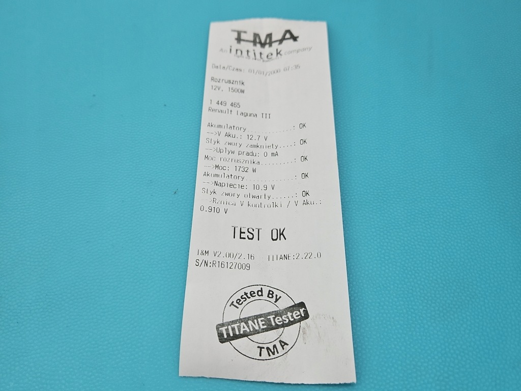 фото №6, Test стартер renault laguna iii 2.0 16v m4r704 23300ck800