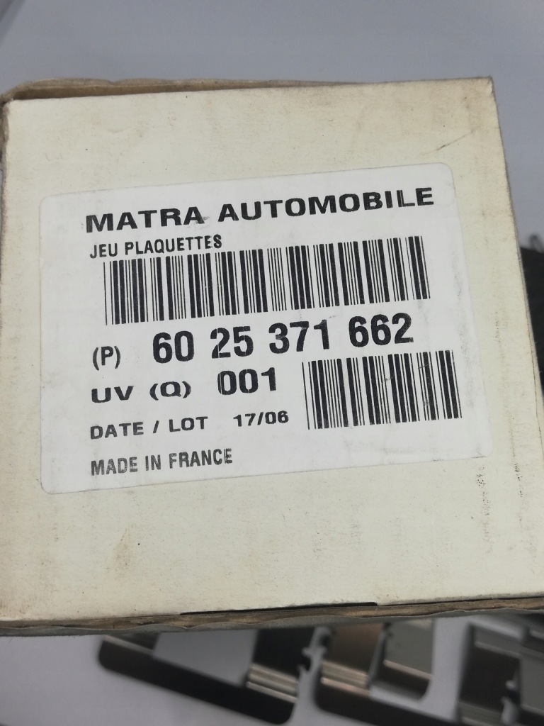 фото №3, Гальмівні колодки гальмівні перед renault espace 8200834101