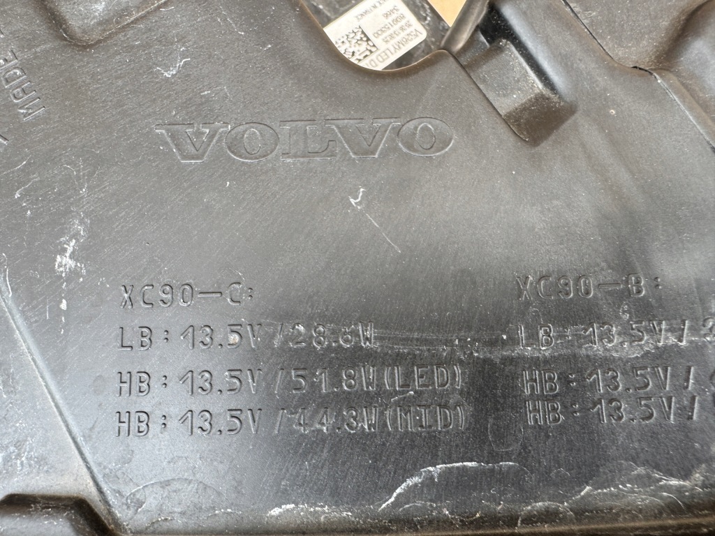 Фара volvo xc90 2 full led active high beam правий перед передня Зі Шроту