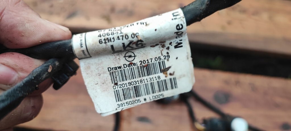 фото №8, Opel astra k v жгут бампера датчики pdc перед передняя