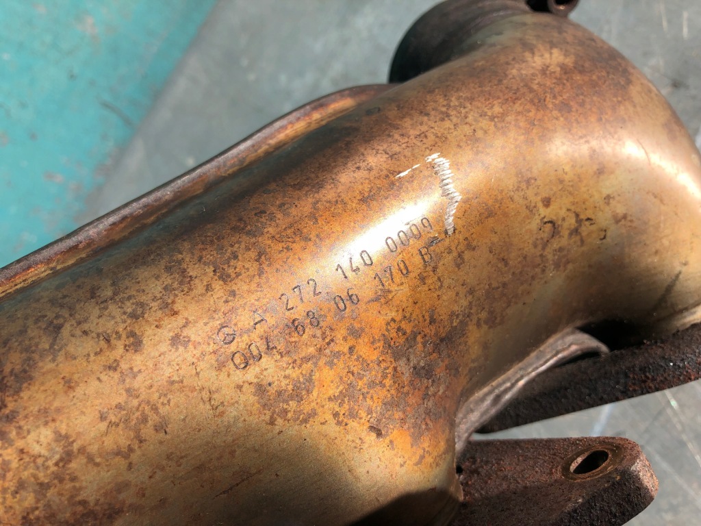 фото №4, Mercedes w211 коллектор выпускной m272