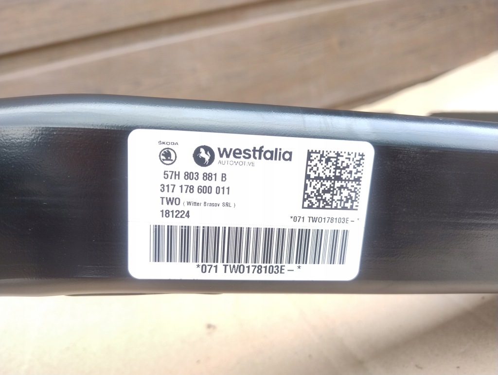 фото №11, Skoda kodiaq ii 57h электрический hak буксировочный бампера задняя bardzo хороший