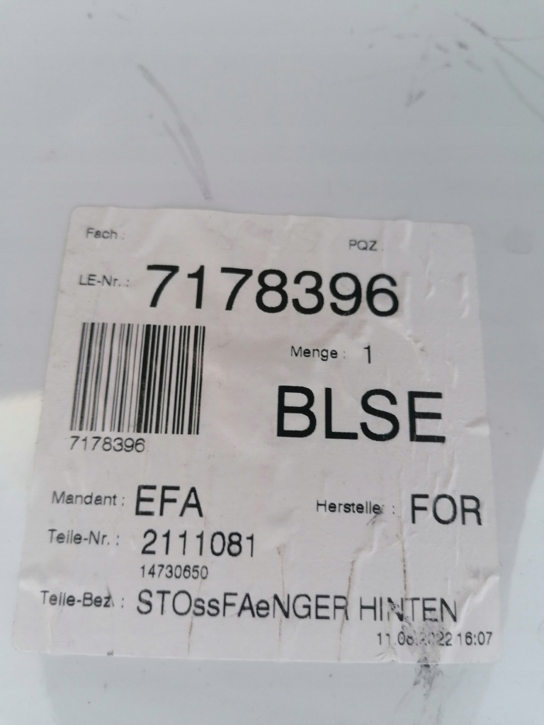 фото №5, Ford galaxy mk4 бампер задня новий oryg.