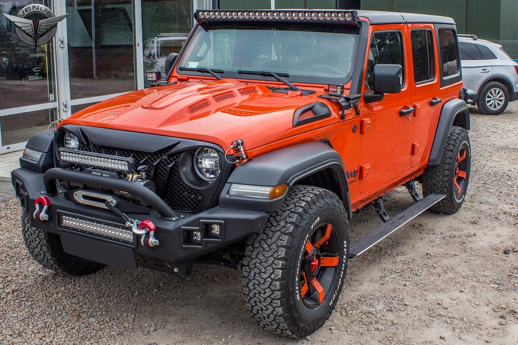 фото №11, Бампер передній сталевий lp jeep wrangler jk jl gladiator jt 2007-2025 led