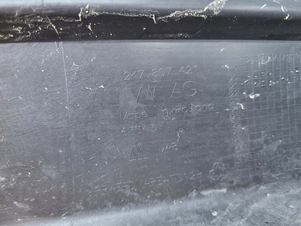 Vw caddy 2k7 20- бампер задняя задний 2k7807421 с Разборки