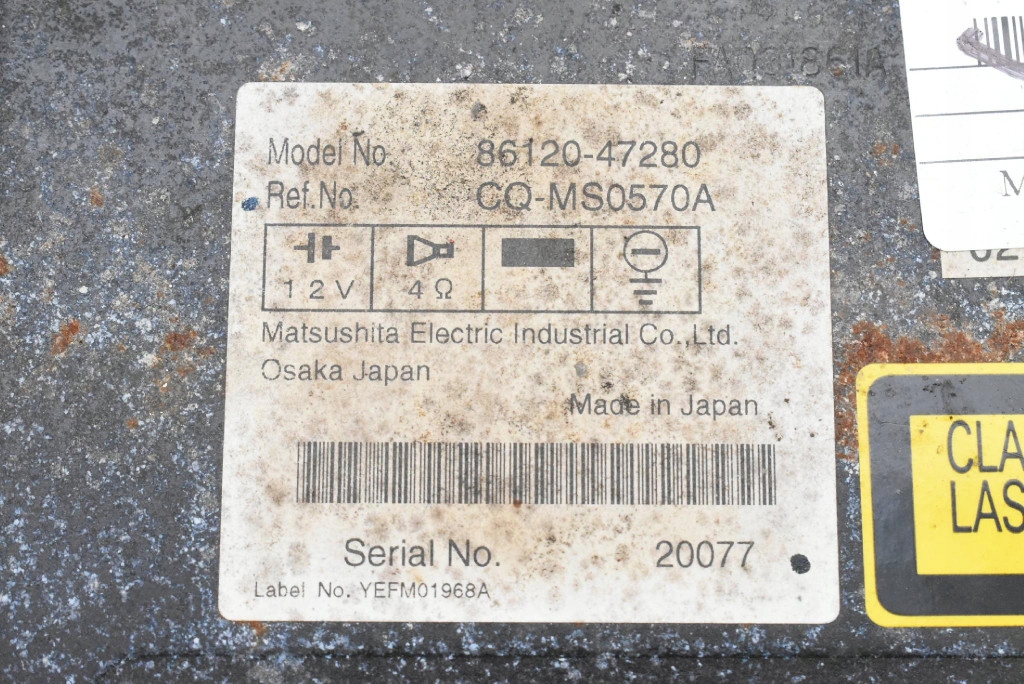 фото №6, Радио радиопроигрыватель cd rds 86120-47280 toyota prius 2 ii xw20 lift 05-11