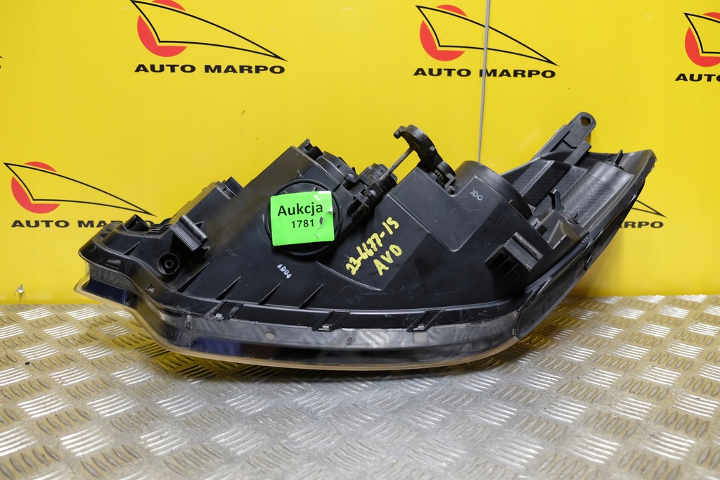 фото №15, Kia cerato forte 2014- фара лампа обычная линзованная с led правая usa