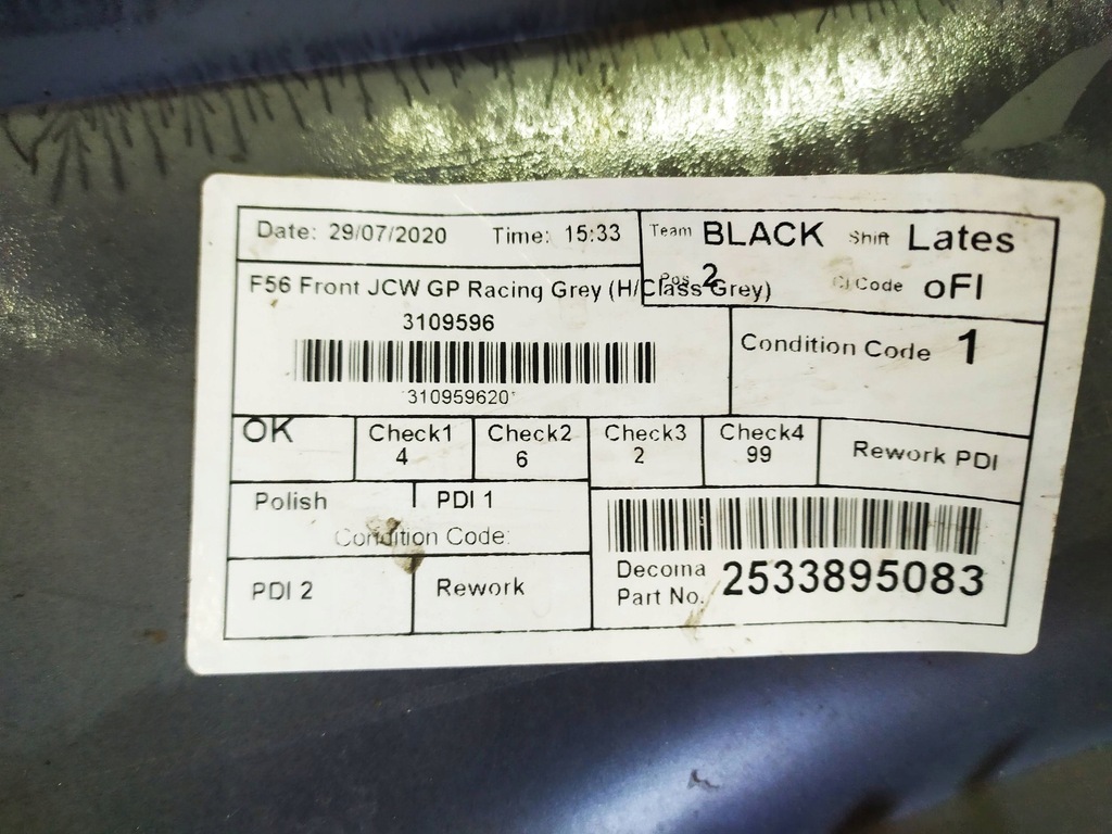 фото №10, Бампер перед передний mini cooper f55 f56 jcw