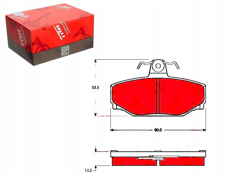 фото №1, Гальмівні колодки гальмівні volvo задня s70 s90 trw