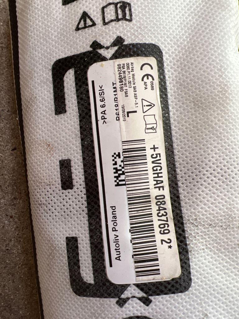 фото №4, Подушка безопасности подушка сиденье левая c3 iii оригинал